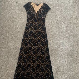 Women's Black Lace Maxi Dress
